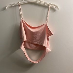 Pink crop top